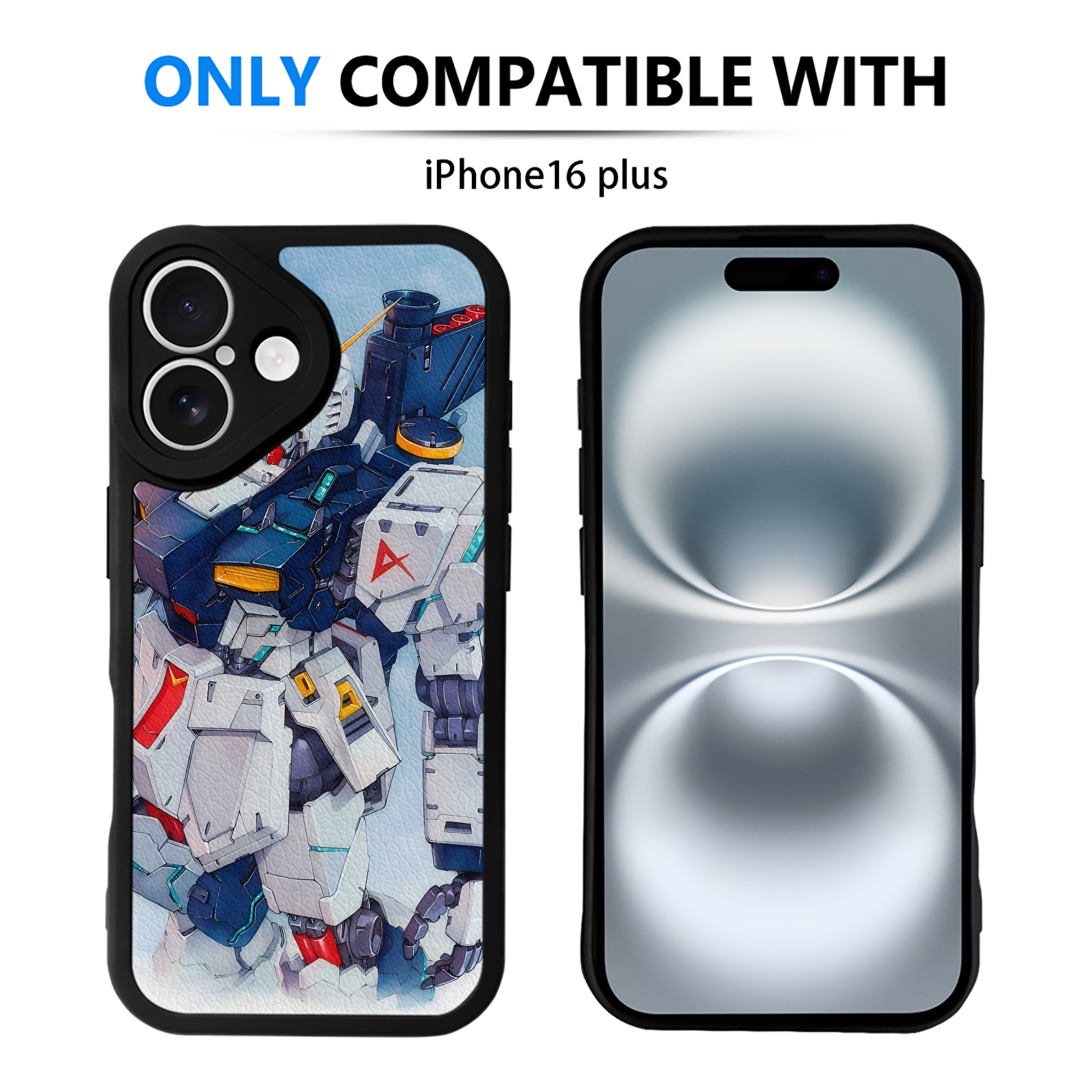 （画像用） 機動戦士ガンダム Mobile Suit Gundam 【iPhone 16シリーズ対応】シリコンスマホケース（レザー調） 材質：シリコン